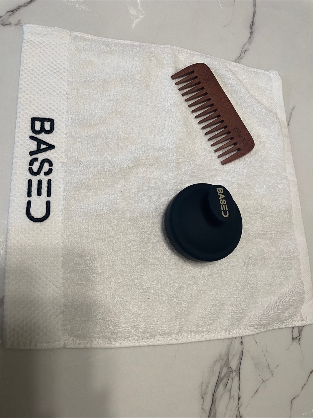 Based Bundle Face towel, scalp massager,wooden comb
